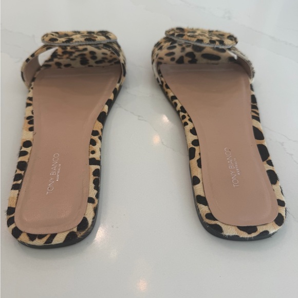 Tony Bianco Persia Leopard Print Flat Sandal - Picture 4 of 11